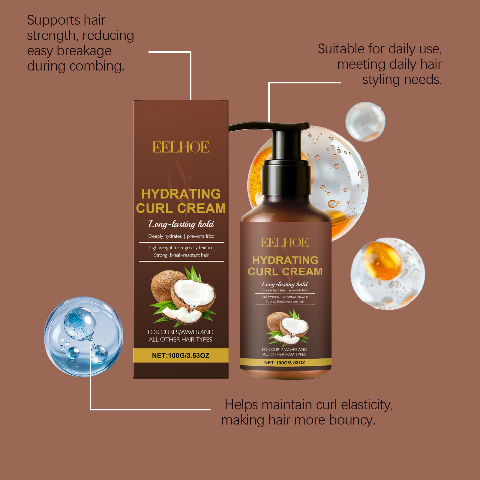 Creme modelador de cachos para - Hair Care For Curly Dry Hair avaliação e preço